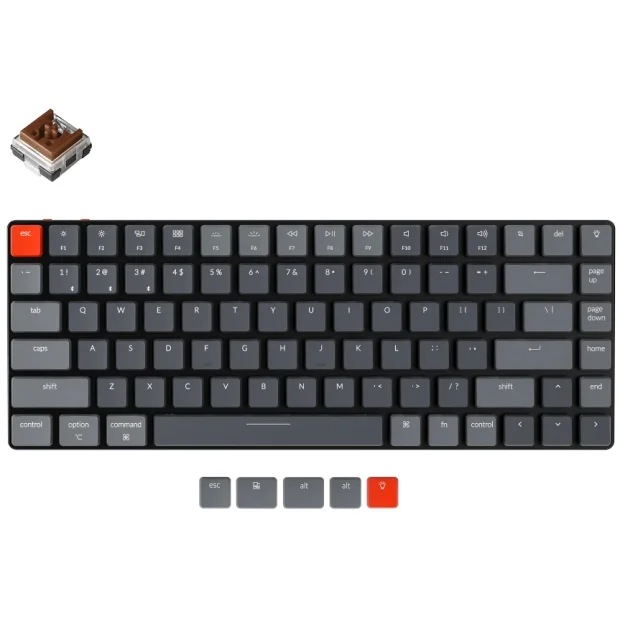 Клавиатура Keychron K3 Wireless V2 RGB K3-E3 (Keychron Low Profile Optical Brown)